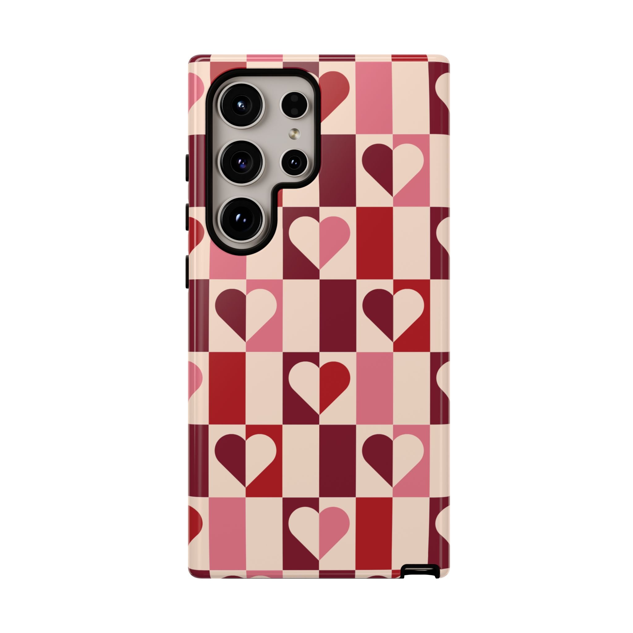 Devoted Geometric Hearts Galaxy Case