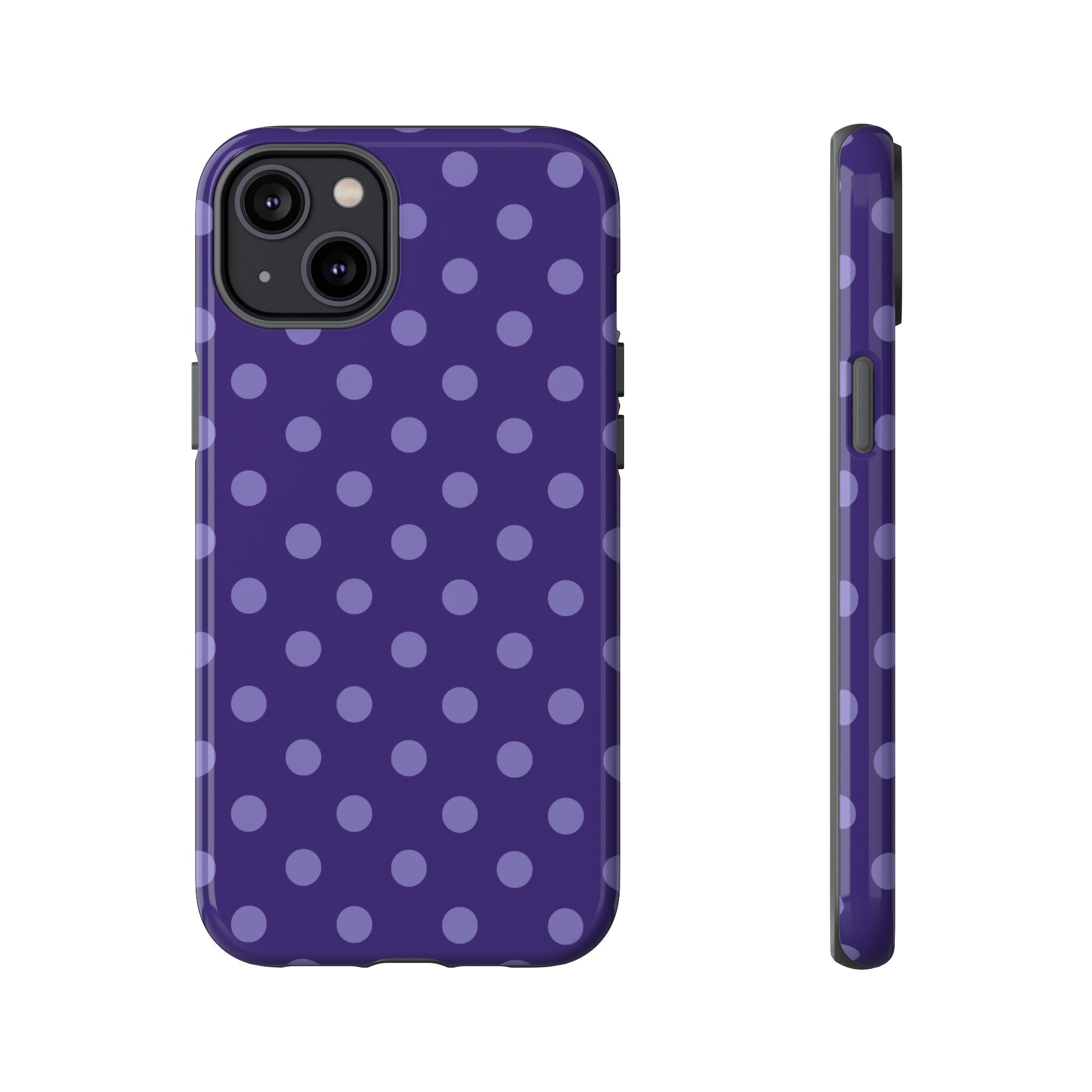 Plum Pop | Polka Dot iPhone Case