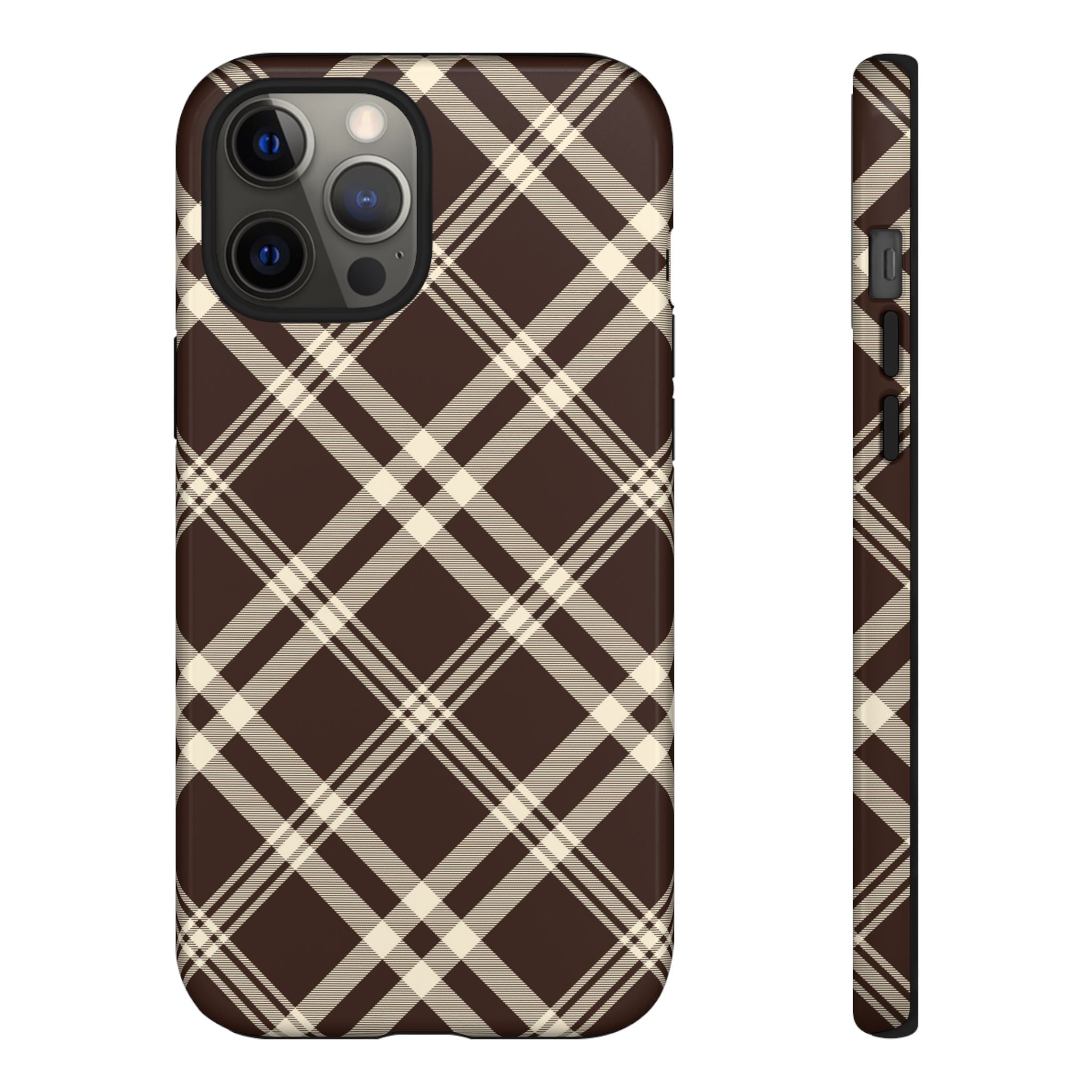 Mocha Plaid | iPhone Case