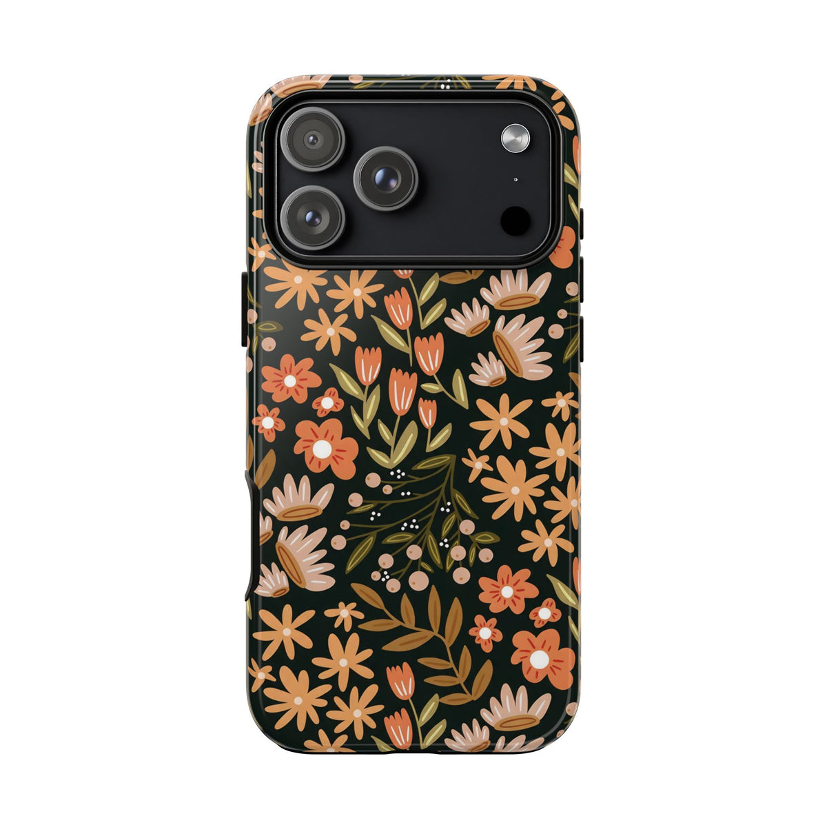 Fall Fling | Brown Floral iPhone Case