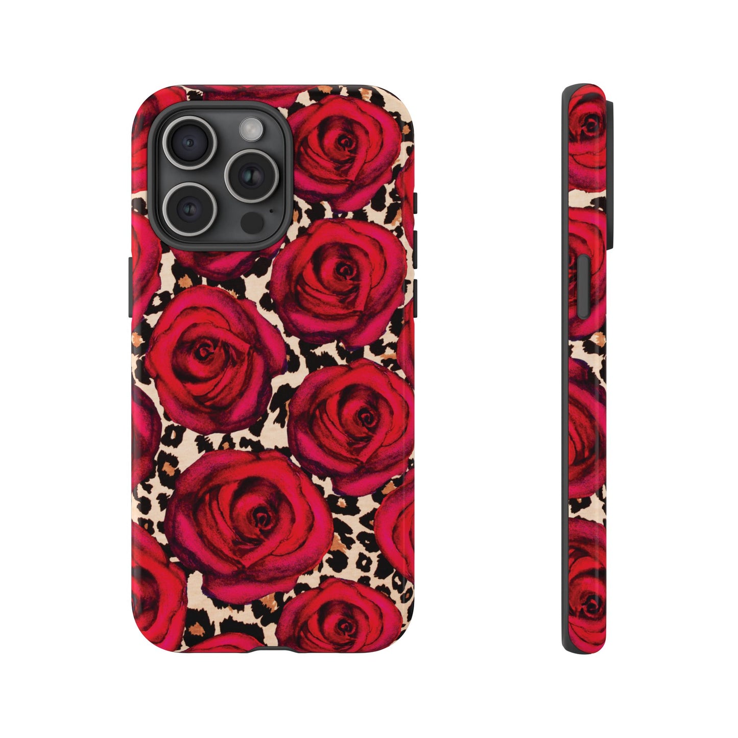 Rose Leopard | Red Floral Case