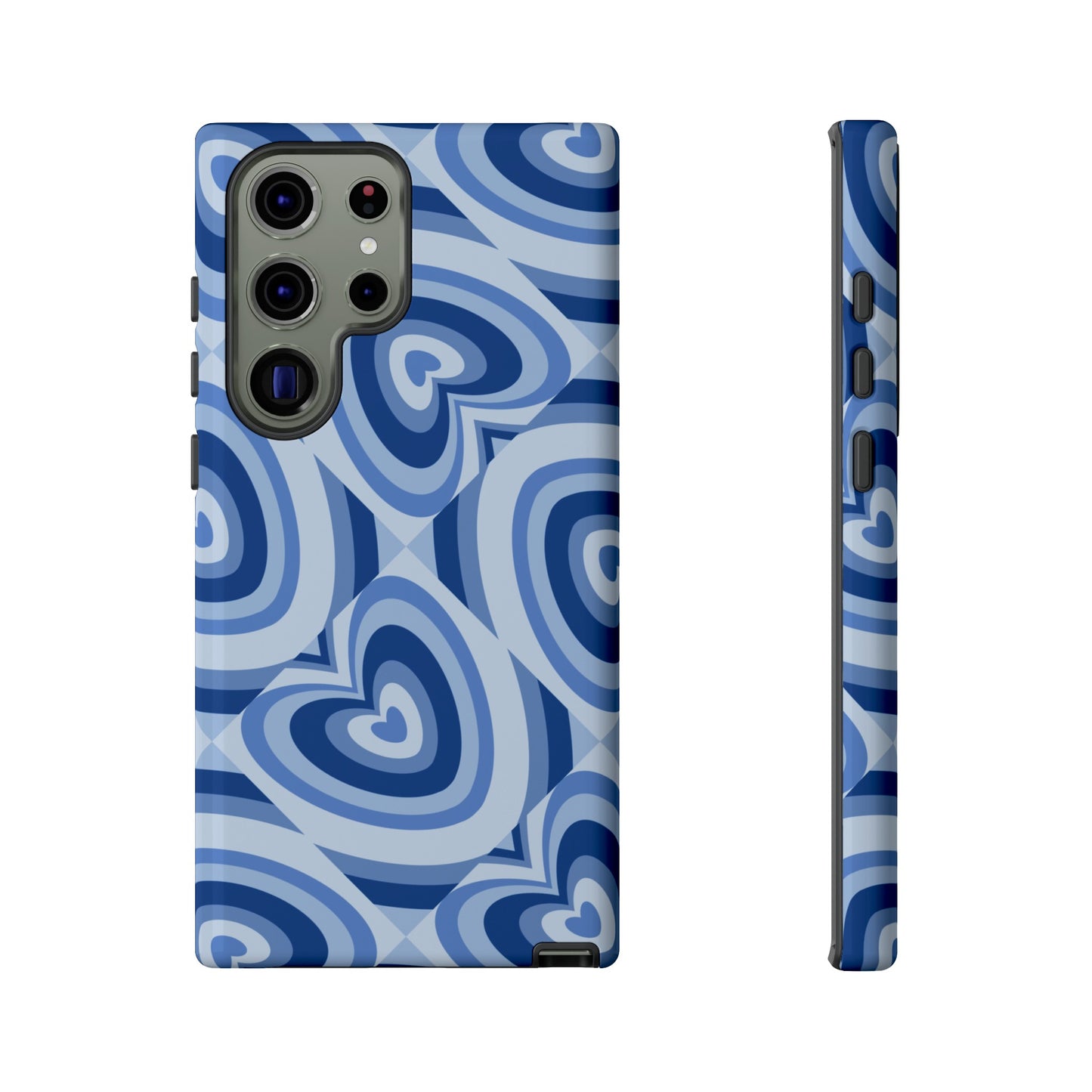 Hearts Squared | Blue Heart Pattern Case