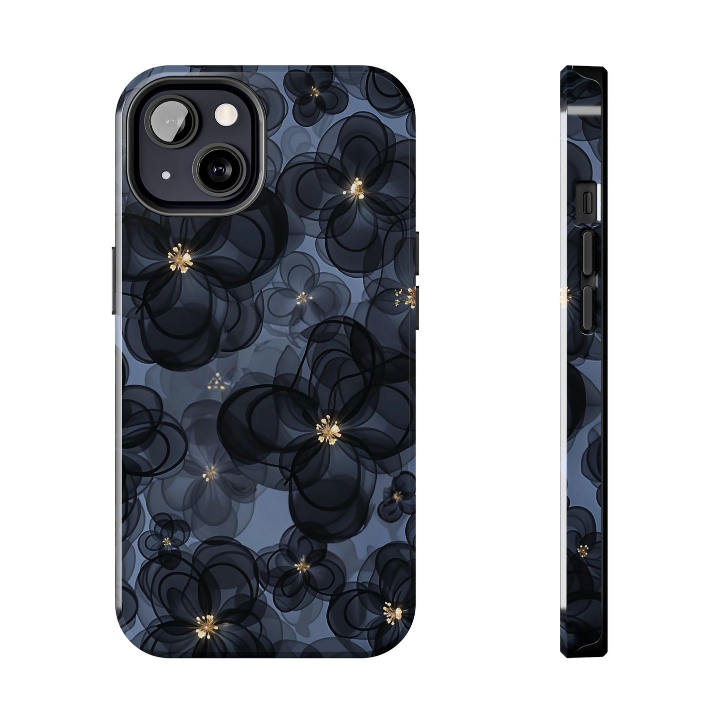 Petal Party | Coque iPhone à motif floral bleu