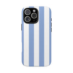 Blue Cabana Stripe iPhone Case