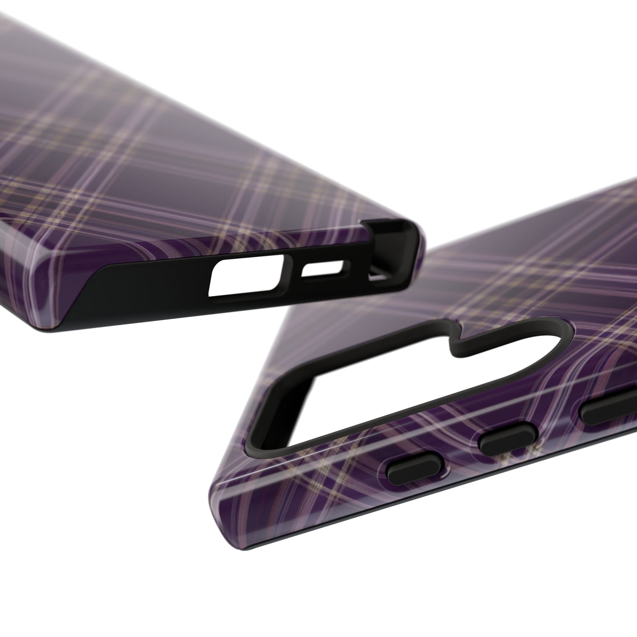 Plum Plaid Galaxy Case