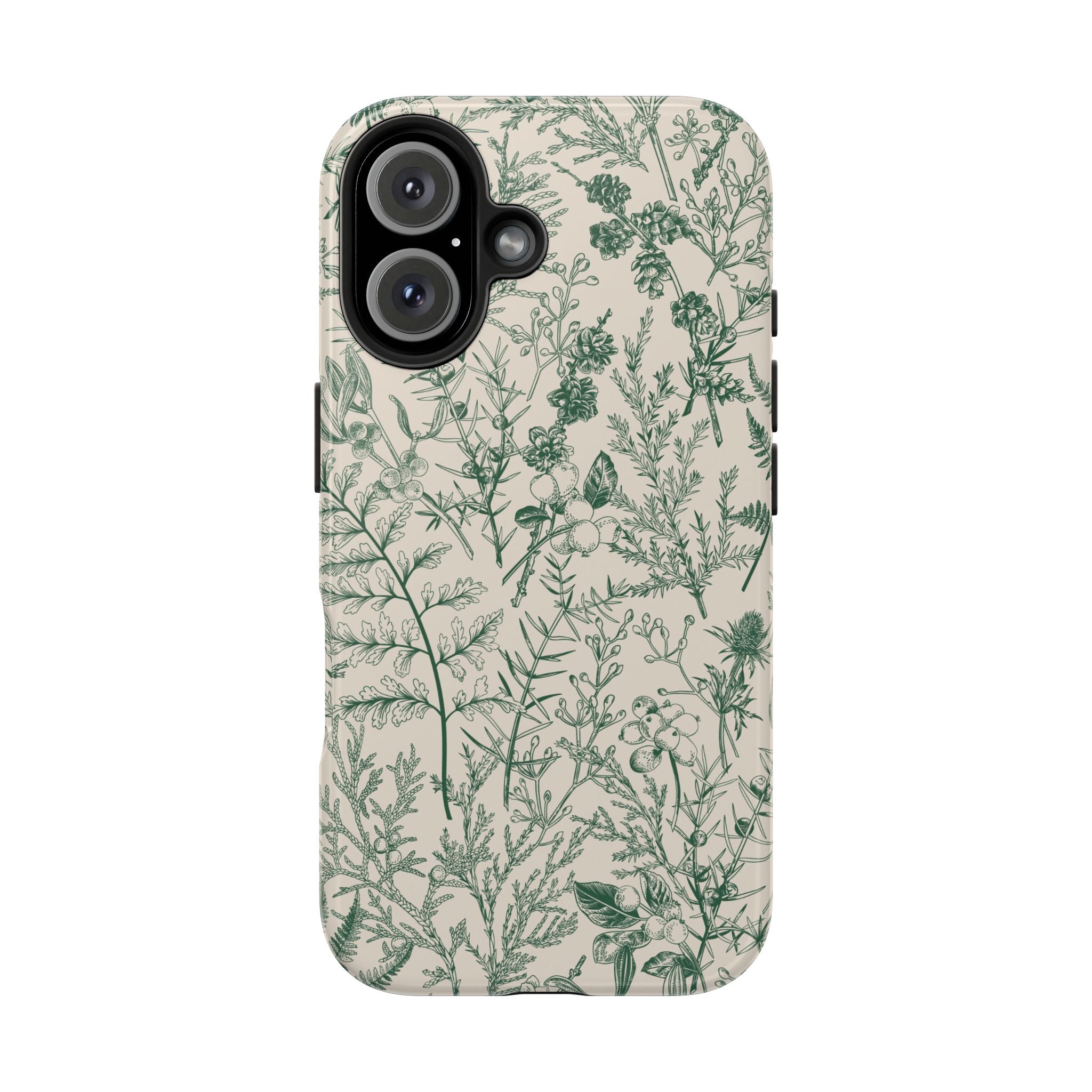 Sage Botanical Floral iPhone Case