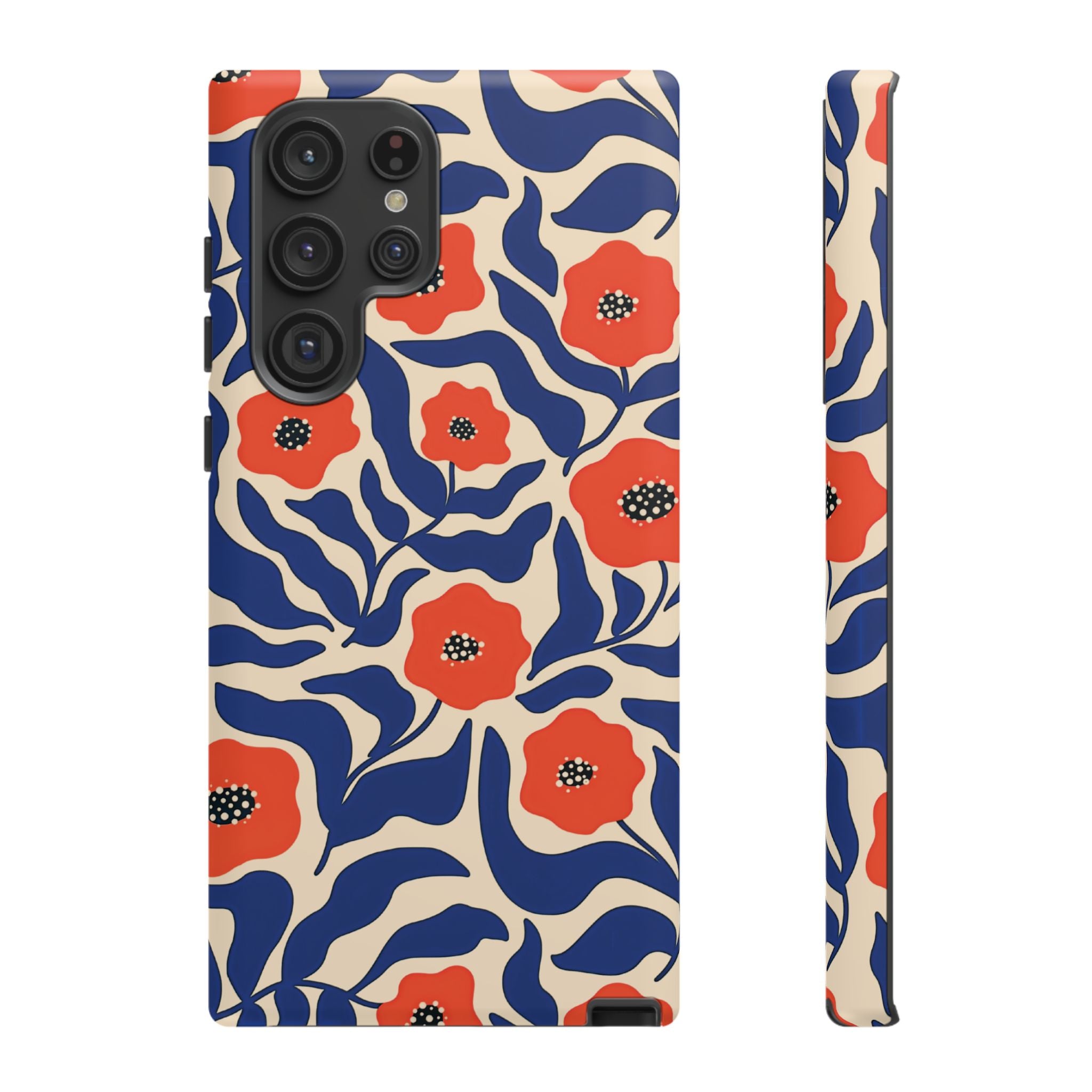 Indigo Poppy Phone Case