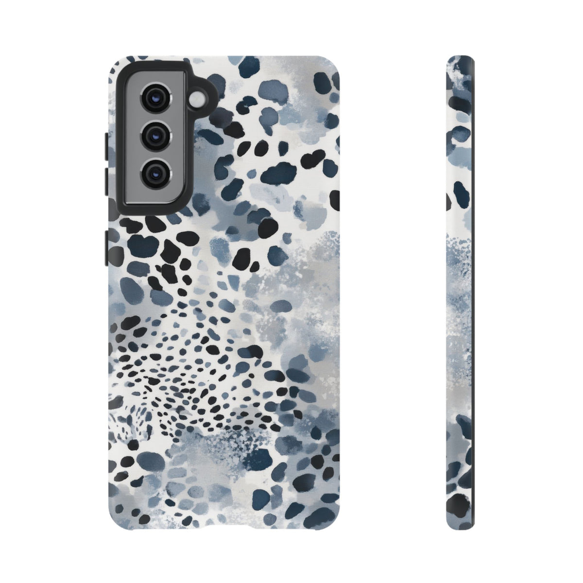 Spotted in Blue | Abstract Animal Print Galaxy Case