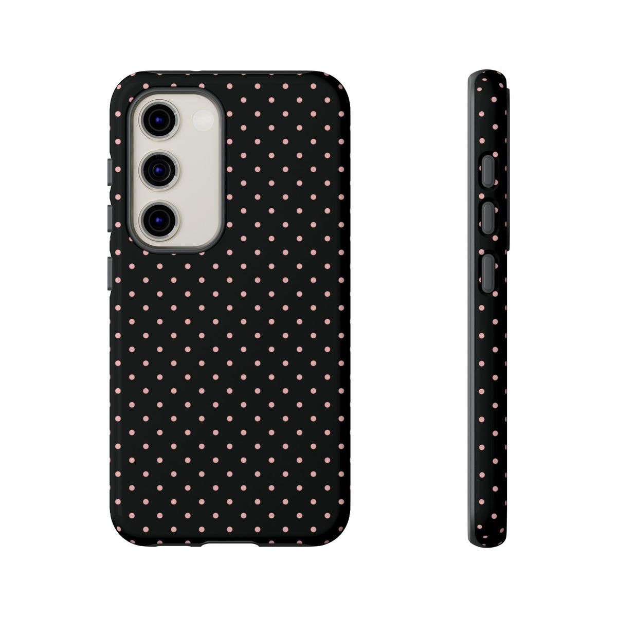 Polka Flirt | Pink & Black Polka Dot Galaxy Case