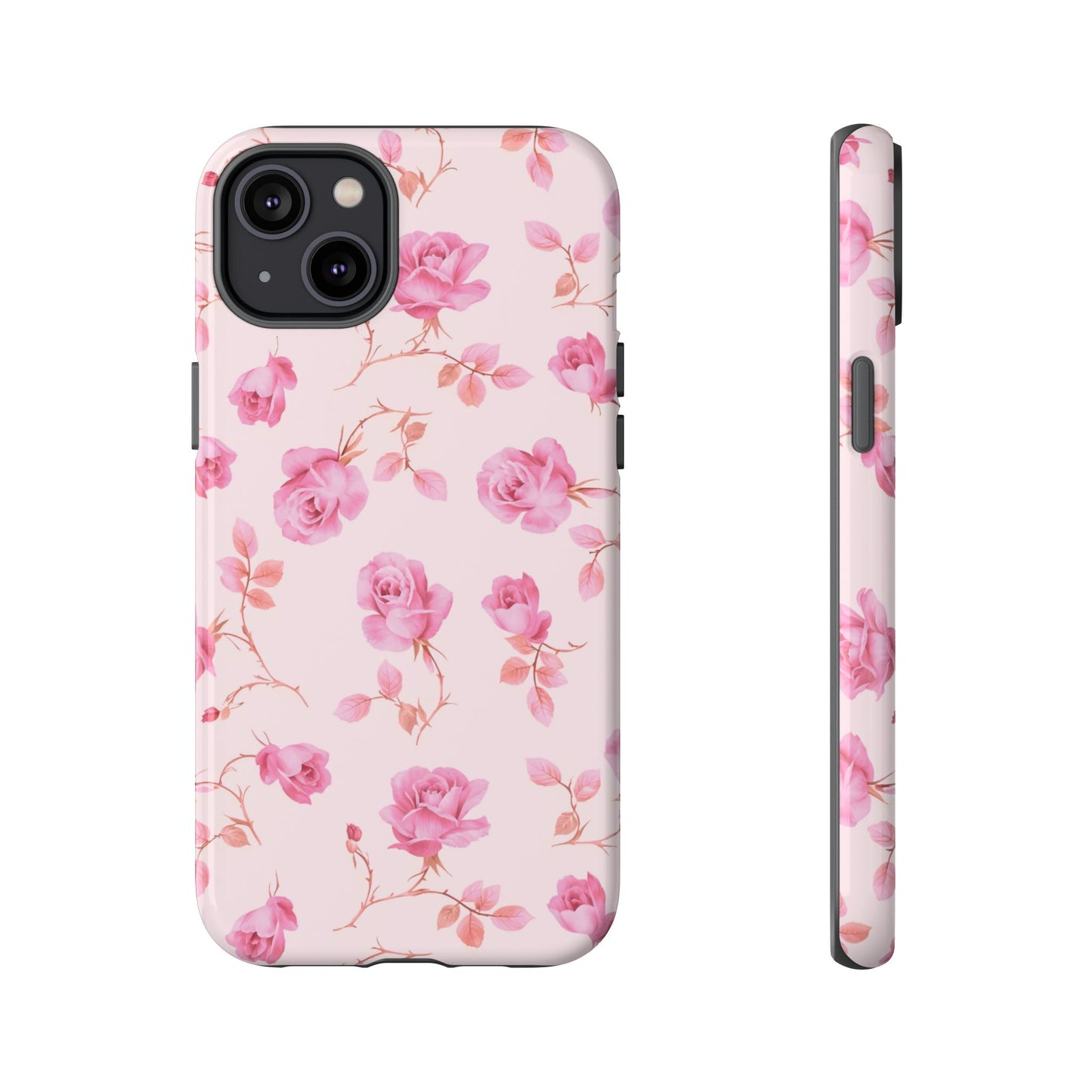 Coque iPhone à motif floral rose | Coquette