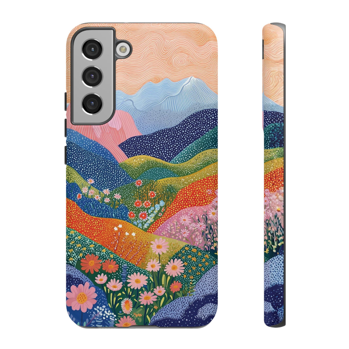 Scenic Route | Colorful Mountain Floral Galaxy Case