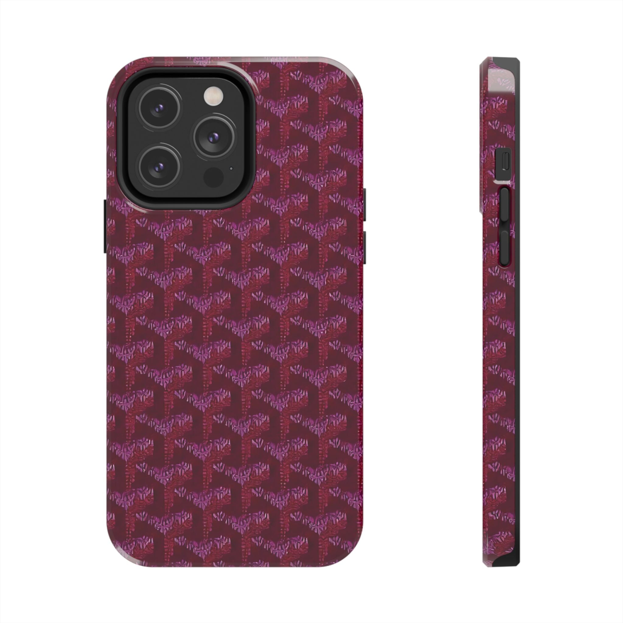 Designer Weave Purple iPhone Case