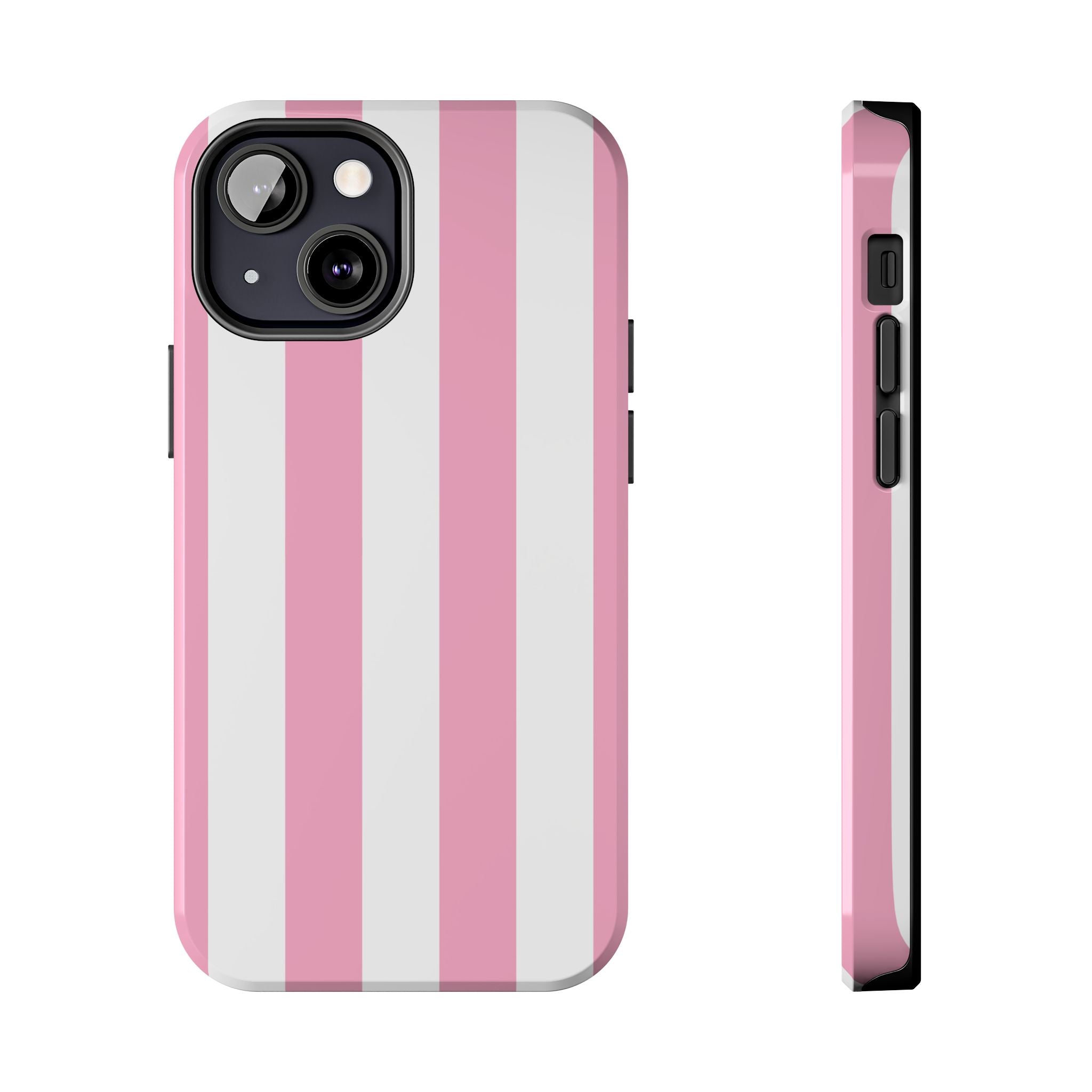 Pink Cabana Stripe iPhone Case
