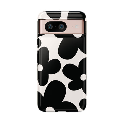 Y2K Daisy | Black & White Flower Case