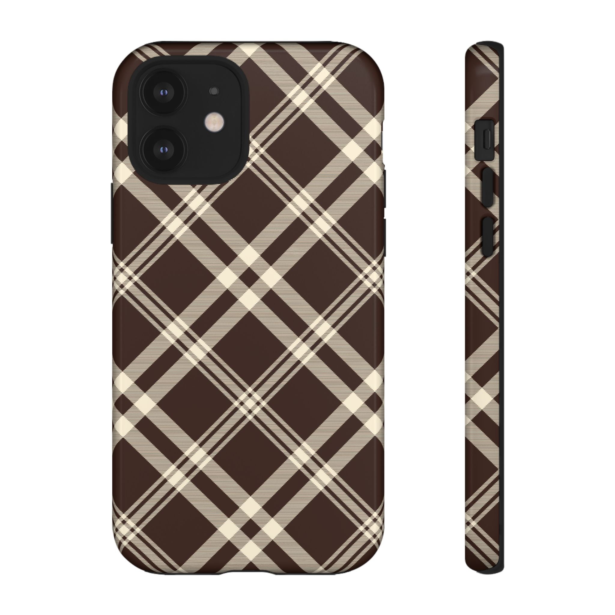 Mocha Plaid | iPhone Case