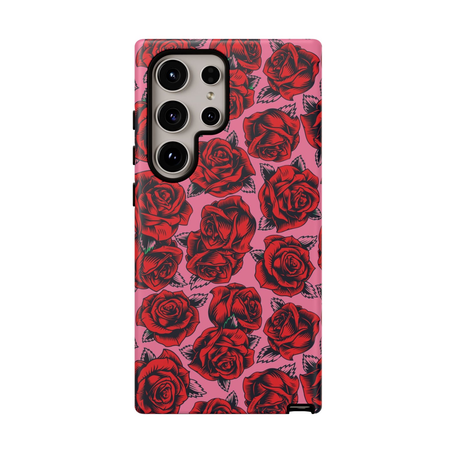 Love Story | Red & Pink Pop Art Rose Floral Case