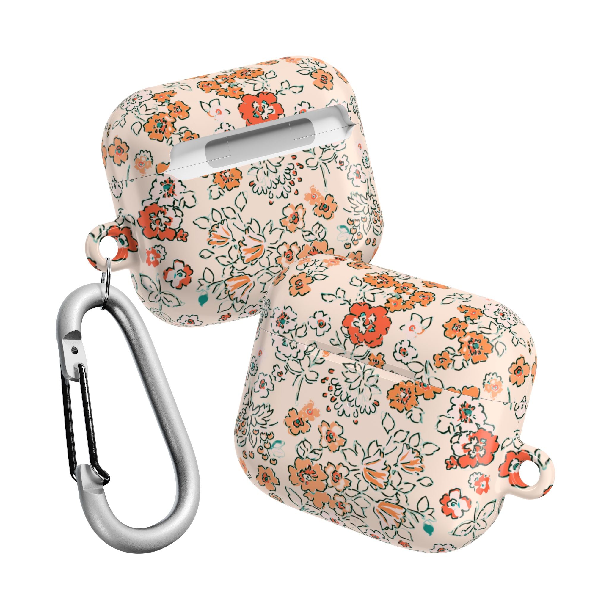 Peachy Floral AirPods Case