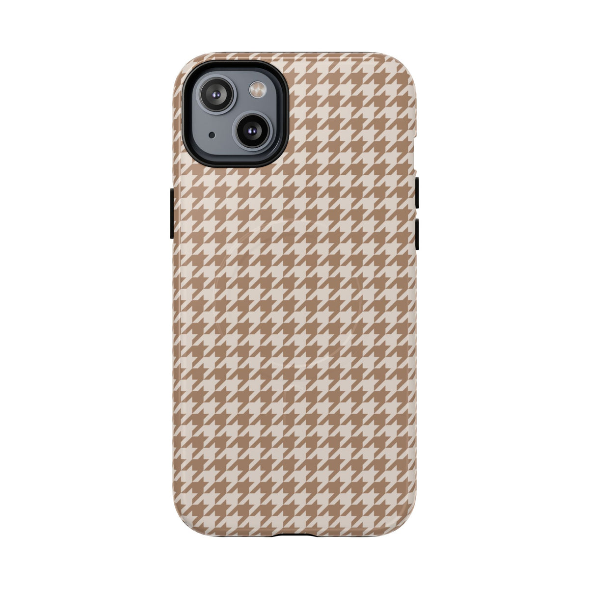 Chic Happens | Camel Houndstooth MagSafe Case