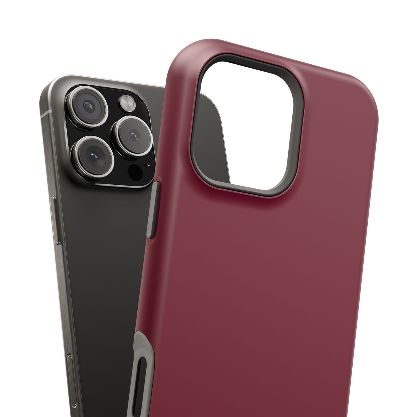 Burgundy Bliss | Satin Finish iPhone Case