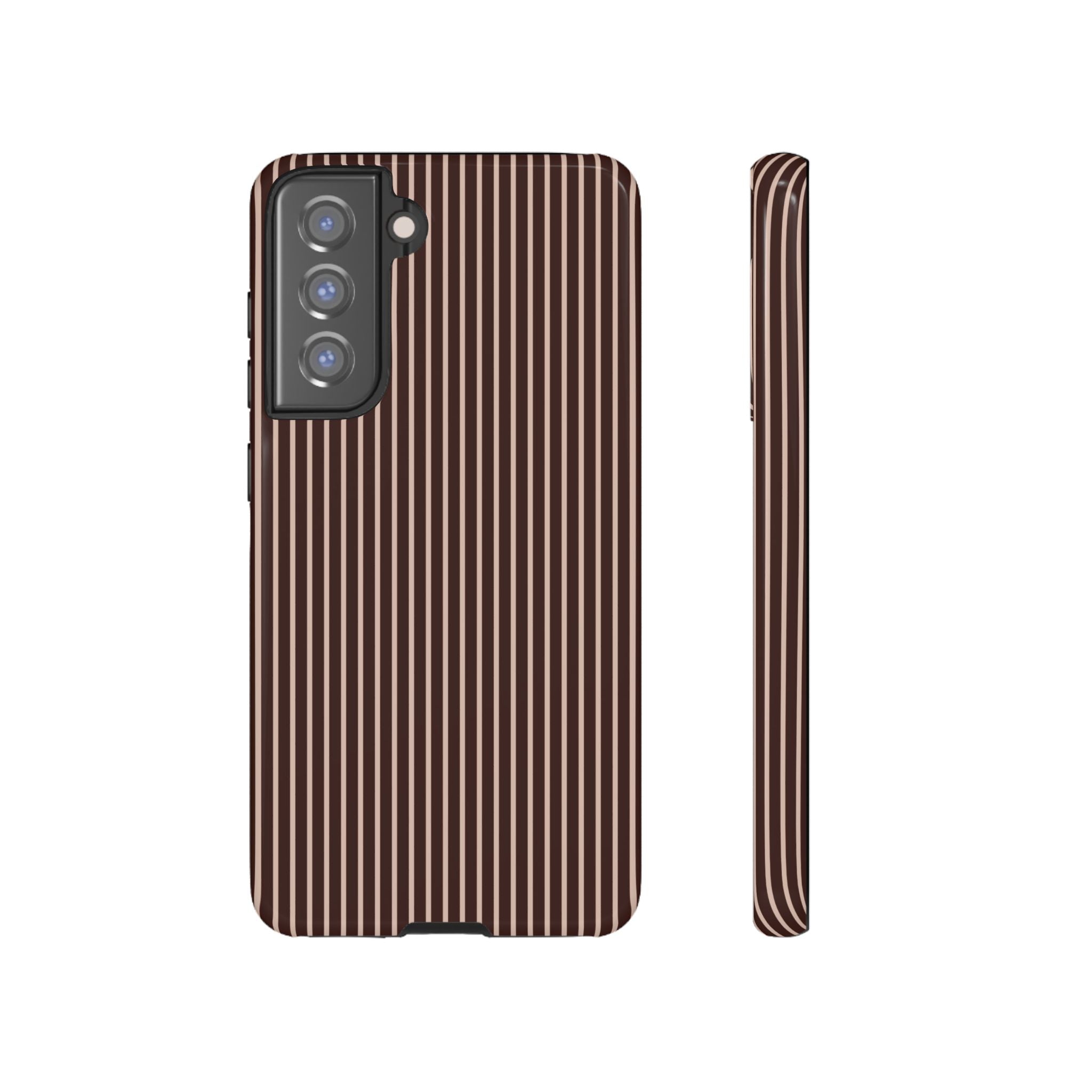 Cocoa Stripe Phone Case