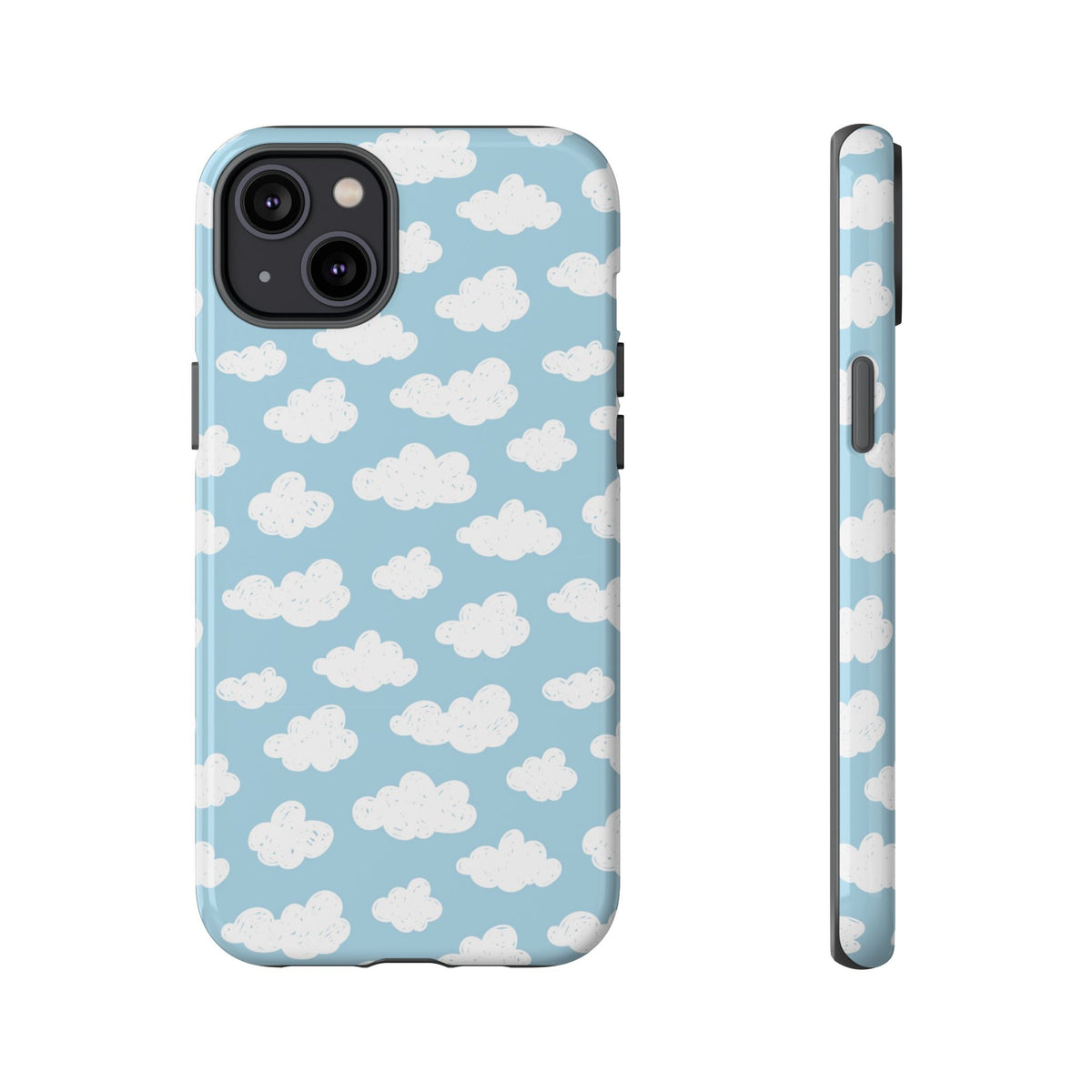 Cloud Nine | Blue Cloud Print iPhone Case