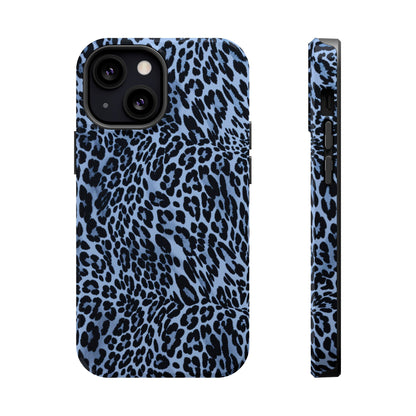 Into the Blue | Blue Leopard Print iPhone Case