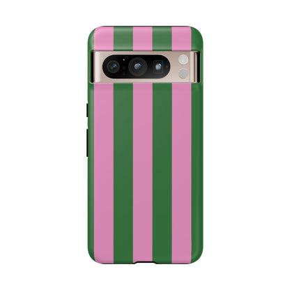 Retro Stripe | Pink & Green Y2K Case