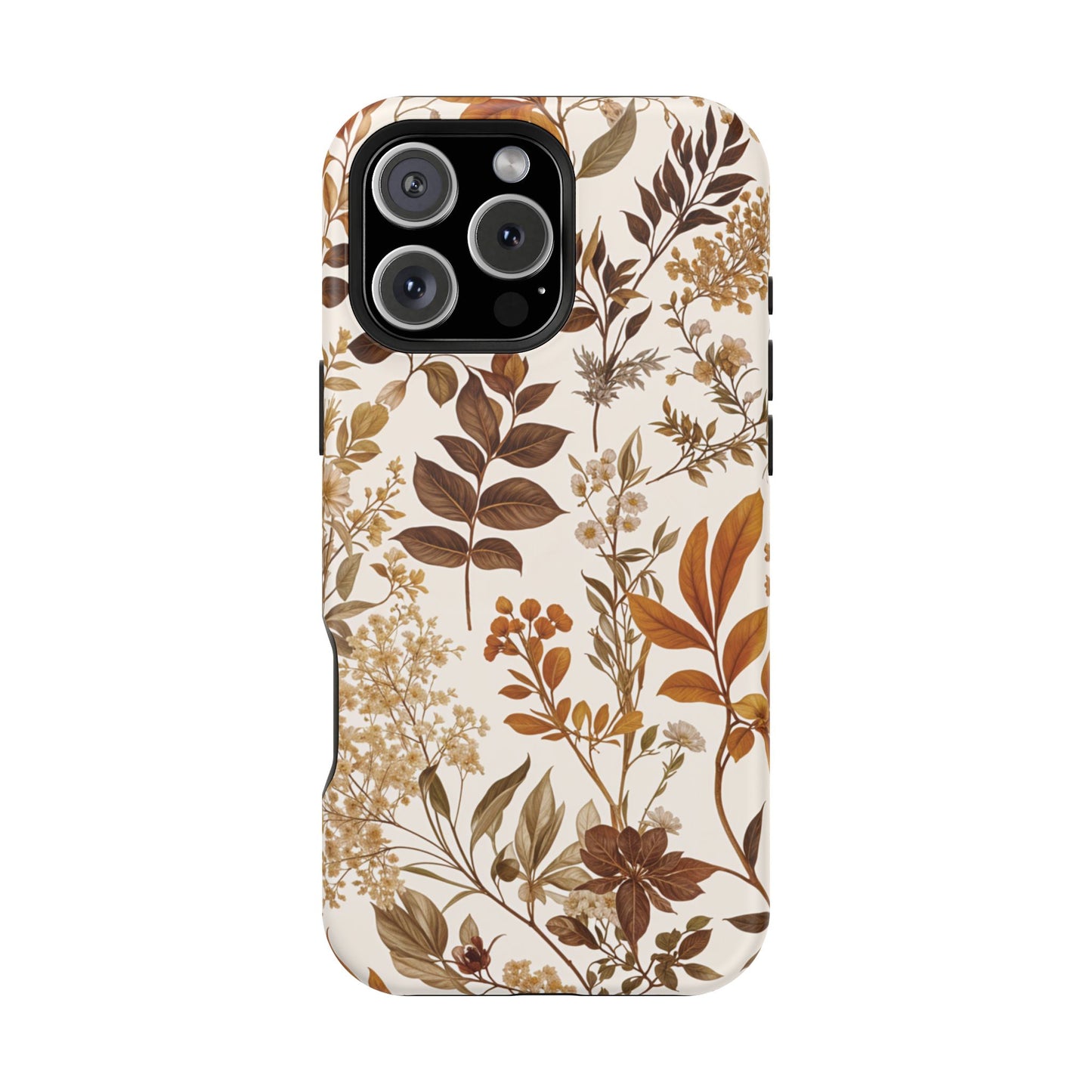 Autumn Botanical | Brown Floral MagSafe Case