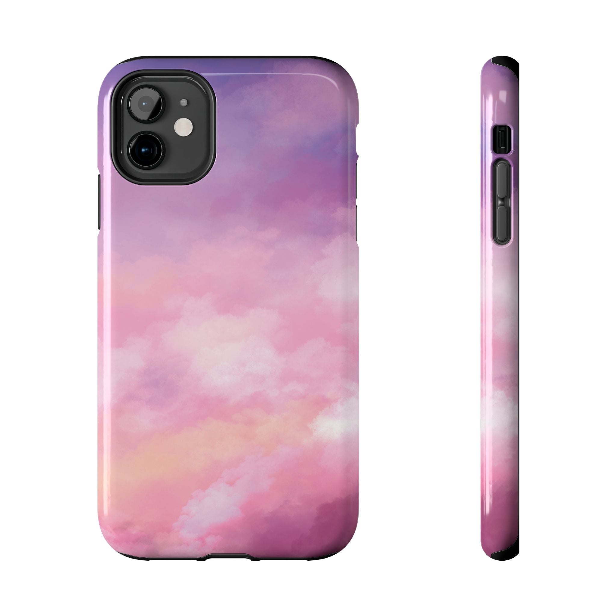Stormy Purple Abstract iPhone Case
