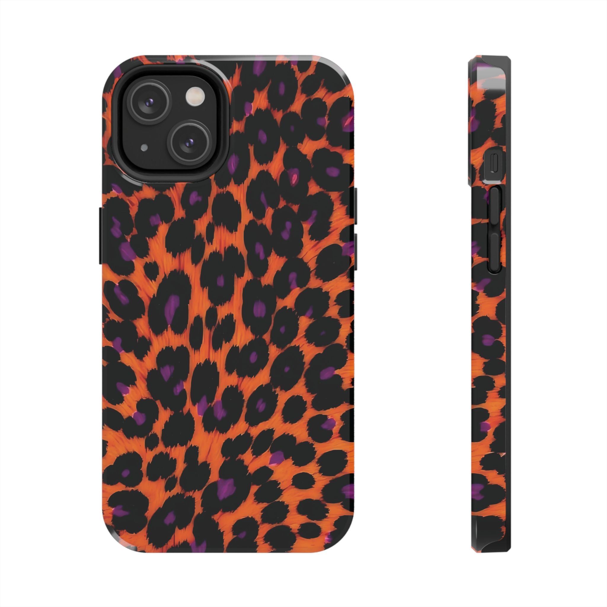 Orange Leopard Animal Print iPhone Case