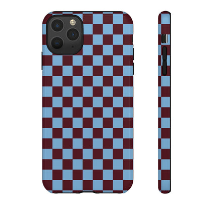 Desprotegido | Funda para iPhone con diseño de tablero de ajedrez retro