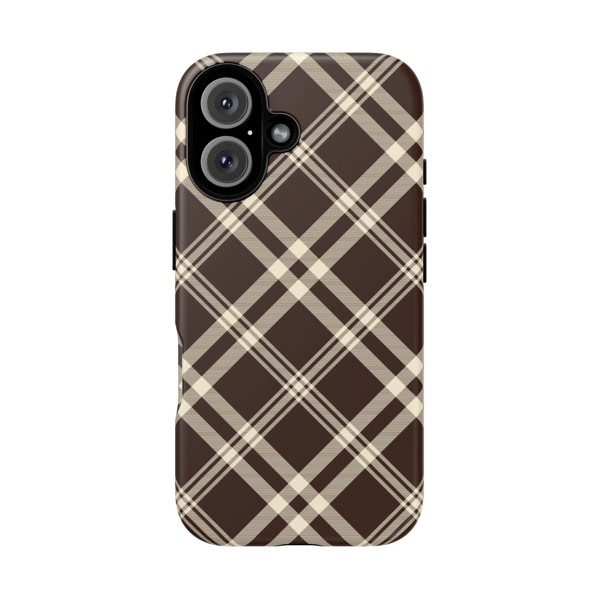 Mocha Plaid | iPhone Case