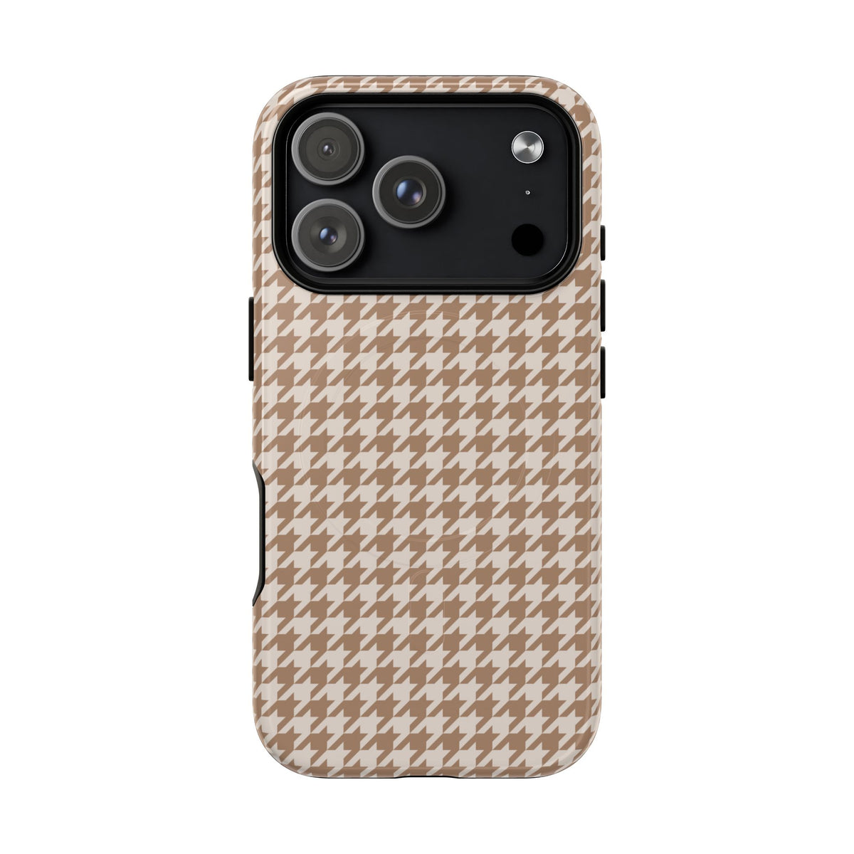 Chic Happens | Camel Houndstooth MagSafe Case