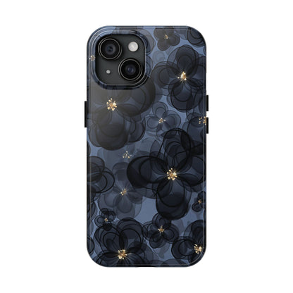 Petal Party | Coque iPhone à motif floral bleu