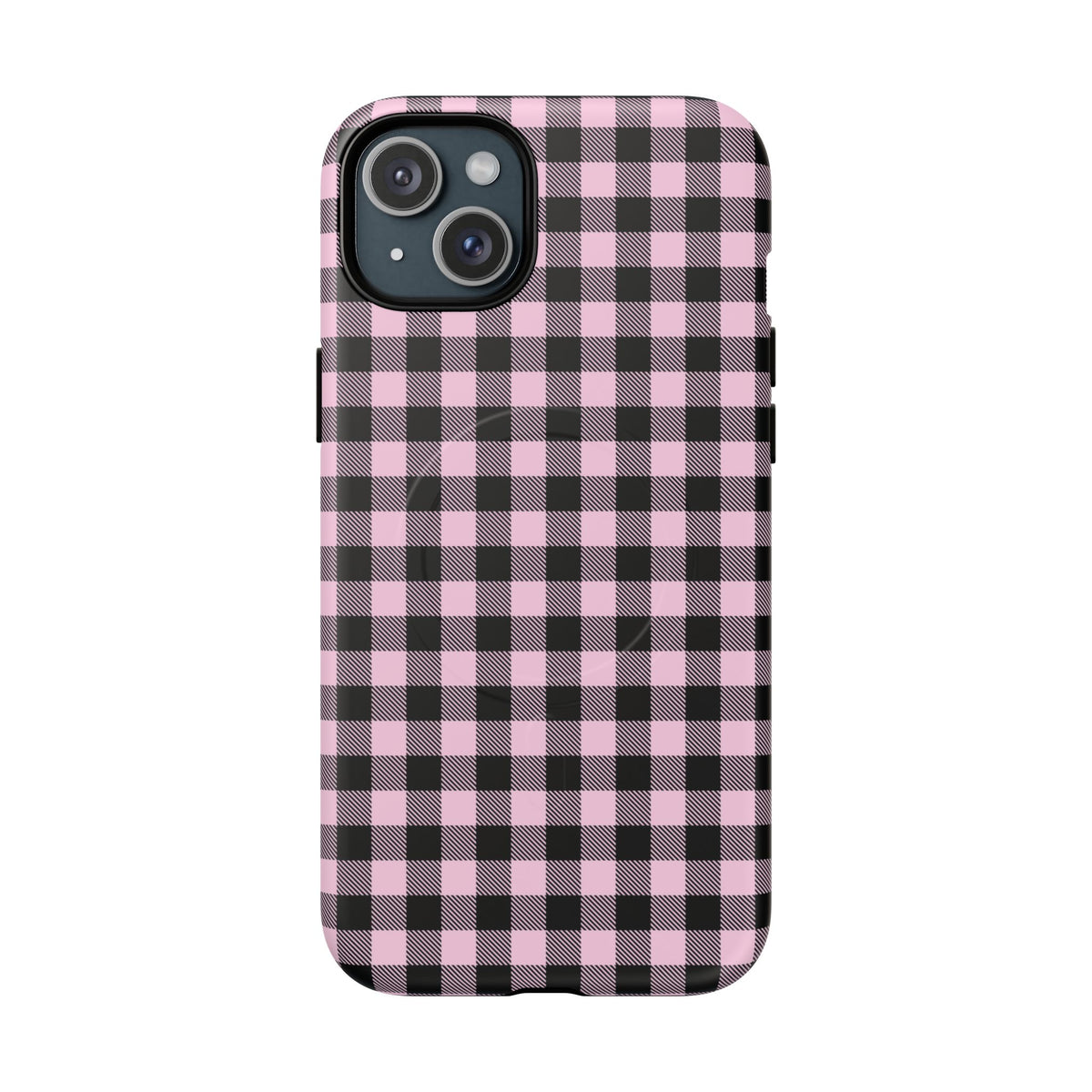 Pink Punk | Pink & Black Check MagSafe Case