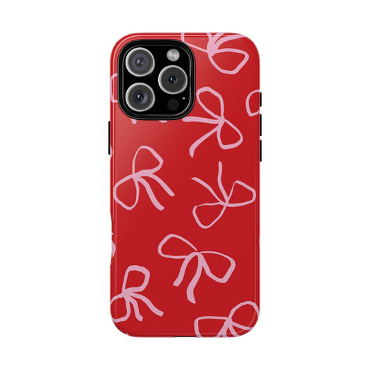 Rubans et nœuds | Coque iPhone Red Coquette