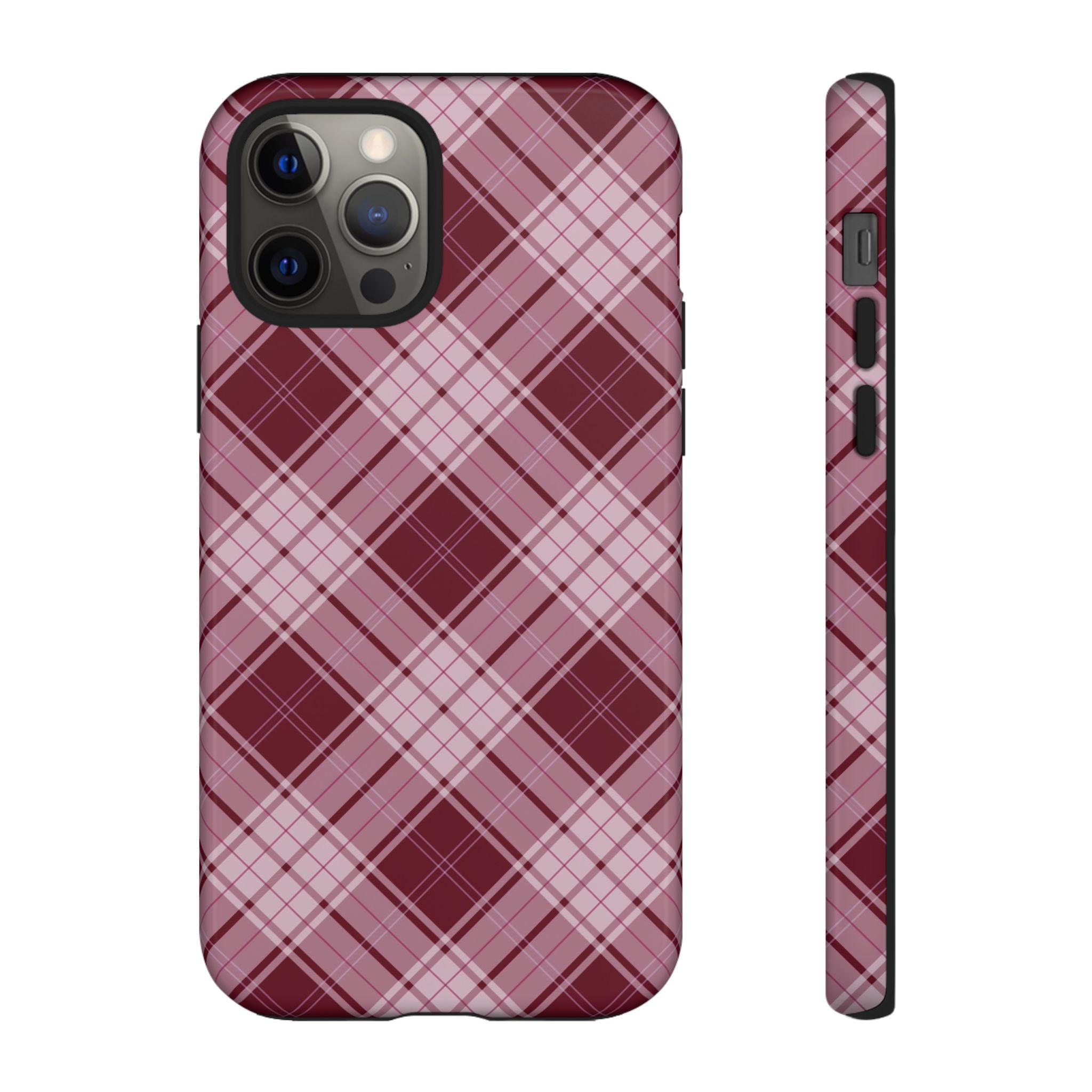 Berry Cute | Plaid iPhone Case