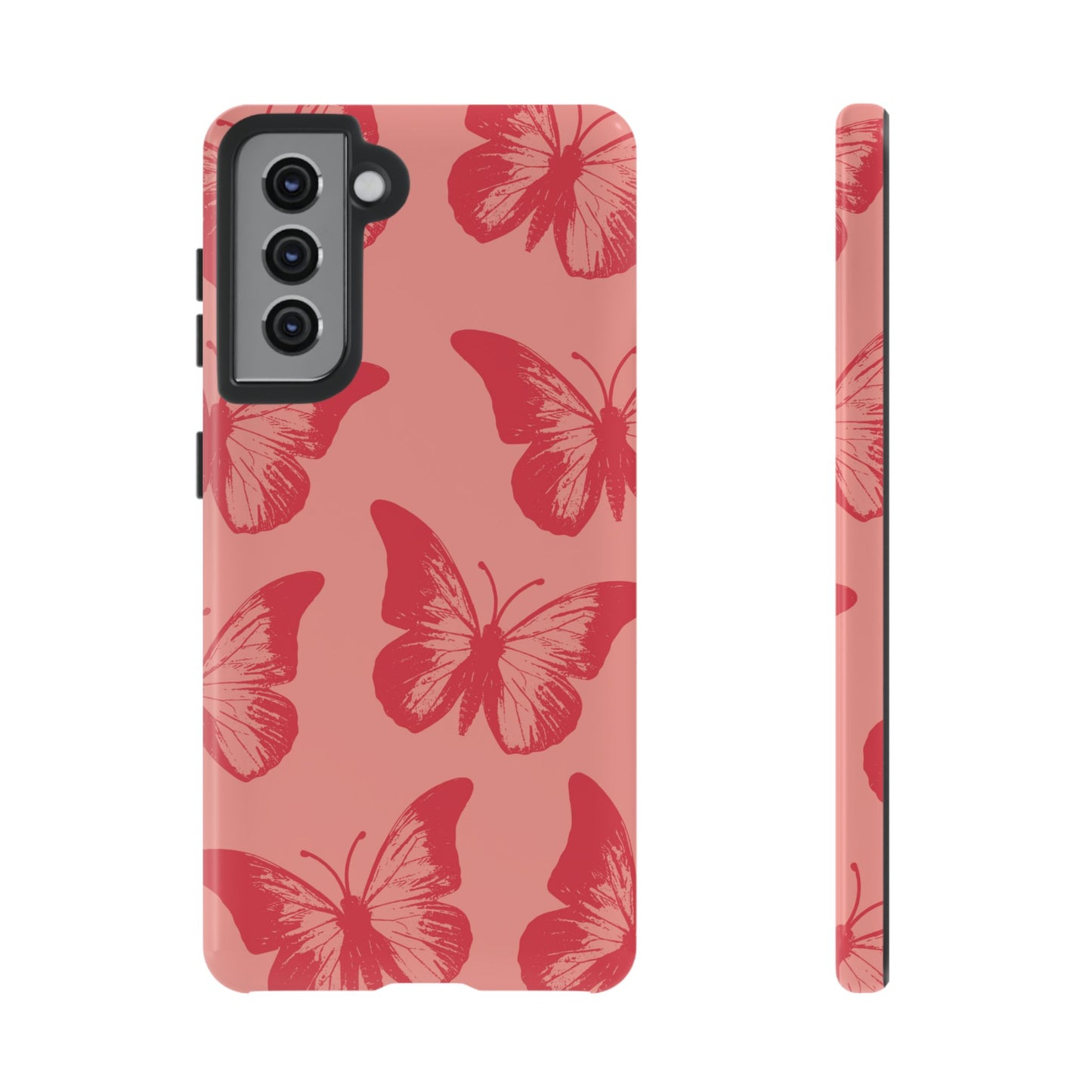 Social Butterfly | Peachy-Pink Butterfly Case