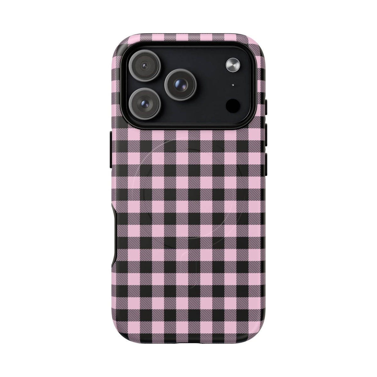 Pink Punk | Pink & Black Check MagSafe Case