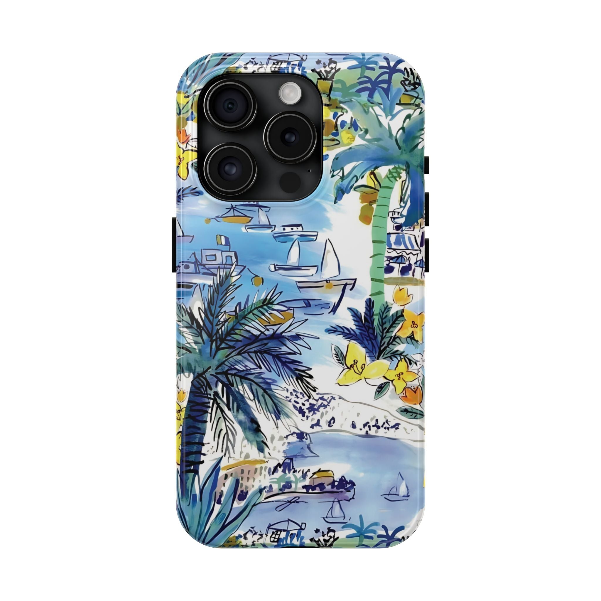 Island Life Watercolor iPhone Case