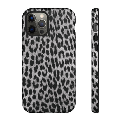 Trendsetter | Gray Leopard Print iPhone Case