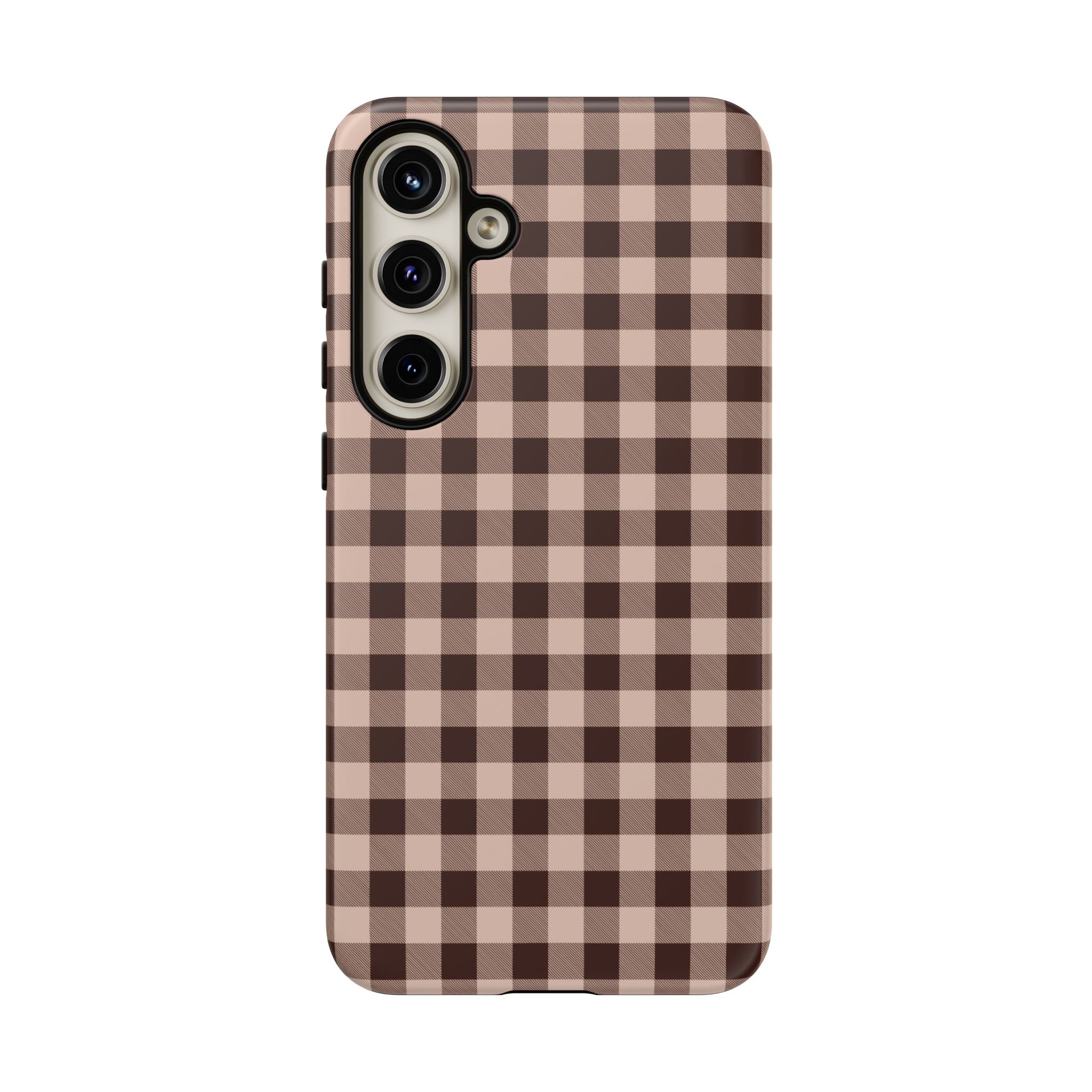 Latte Check Phone Case