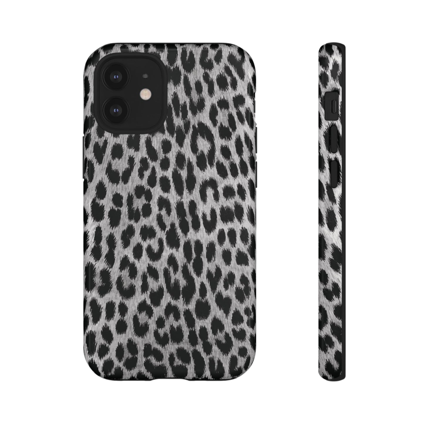 Trendsetter | Gray Leopard Print iPhone Case