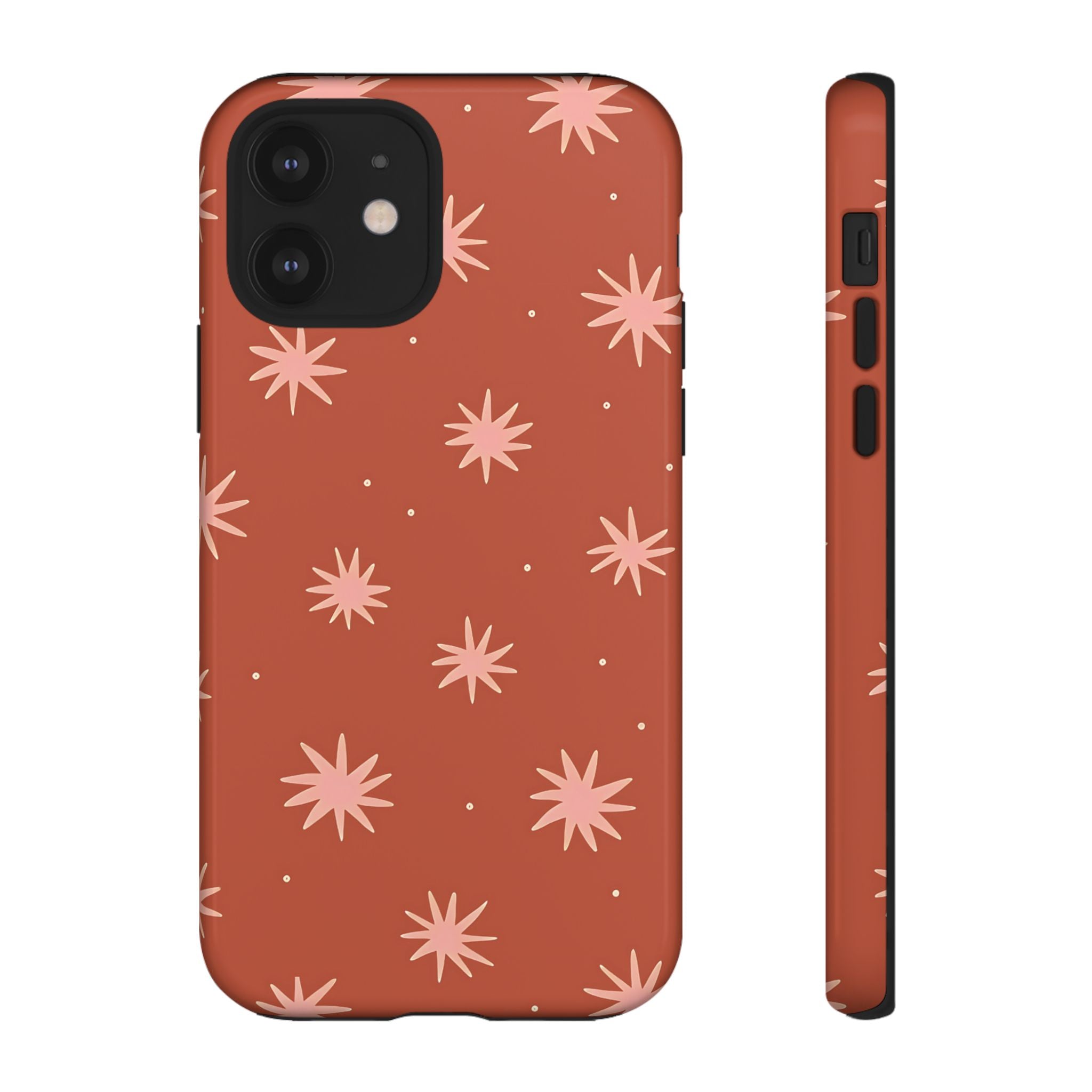 Boho Stars | Coque iPhone rétro orange
