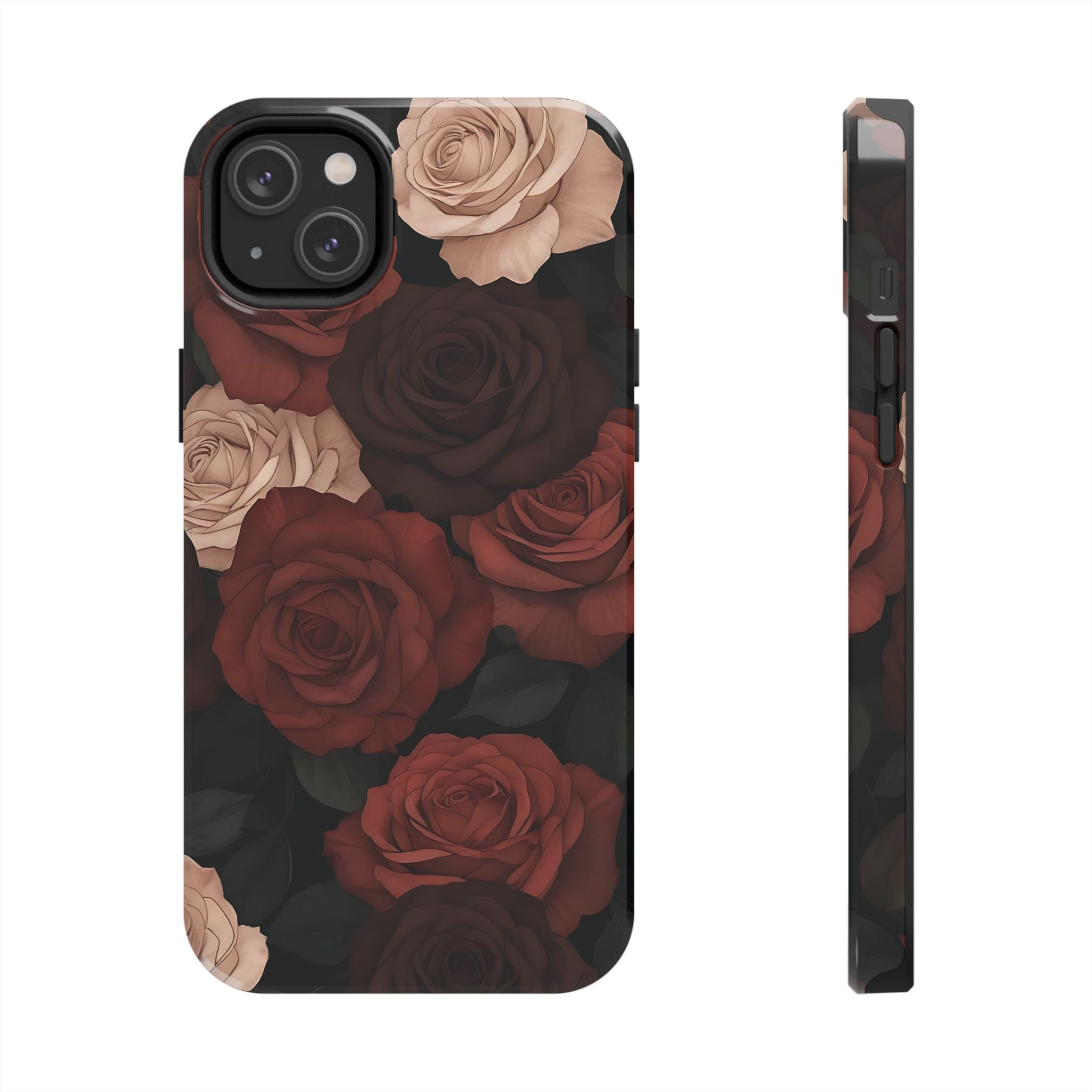 Chocolate Roses Floral iPhone Case