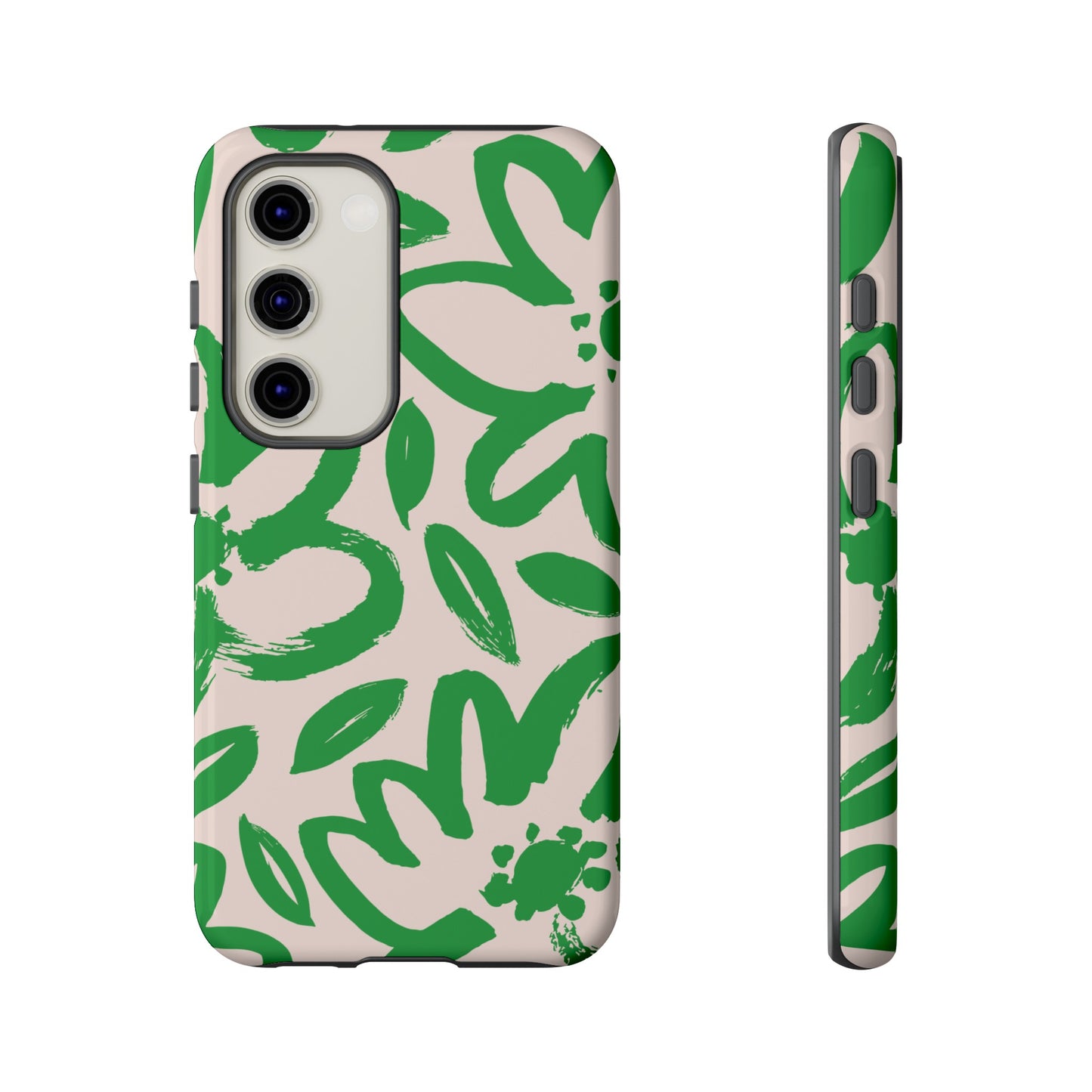 Happy | Green Modern Floral Case