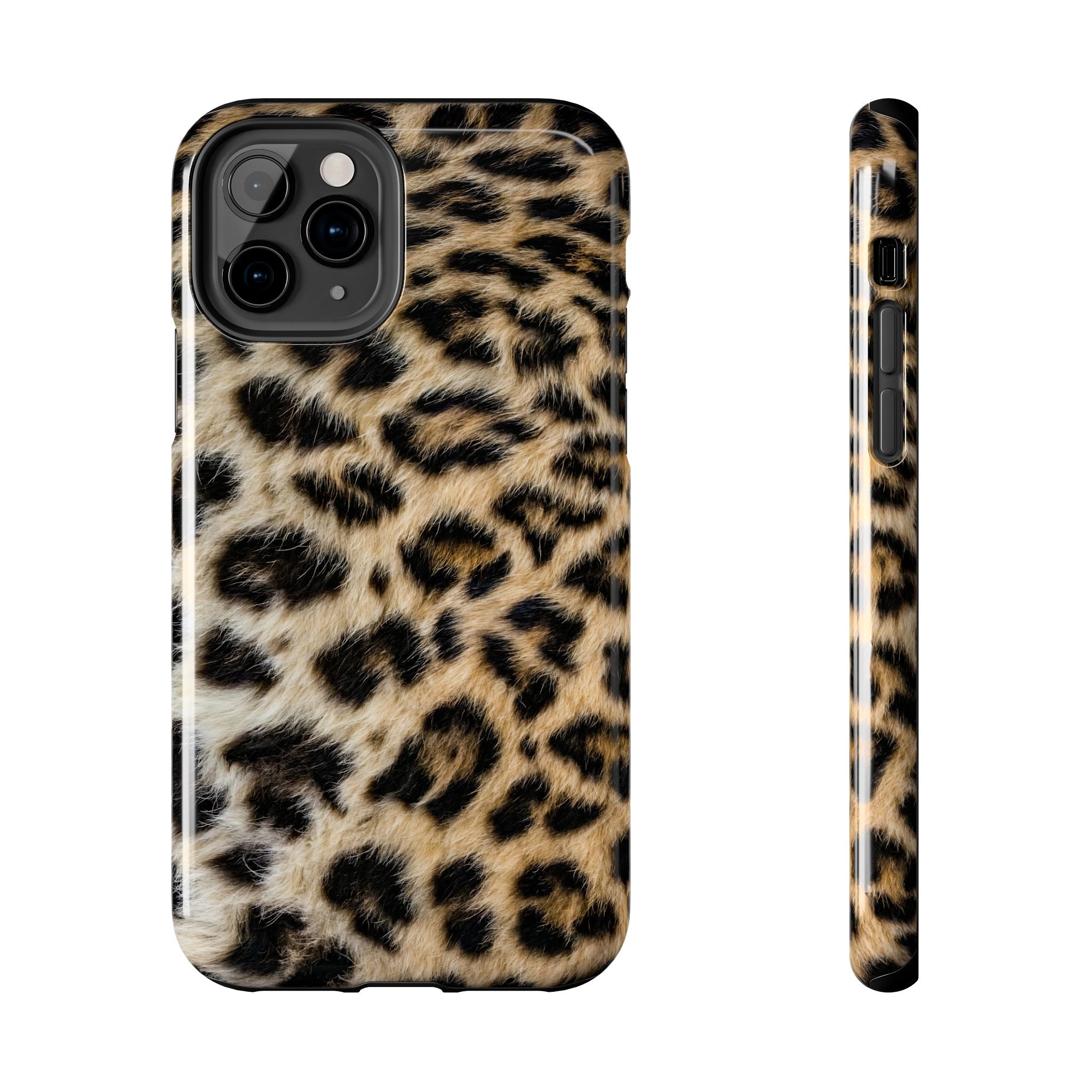 Estuche para iPhone con estampado de leopardo marrón y estilo urbano chic