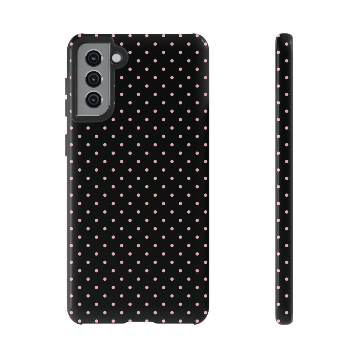 Polka Flirt | Pink & Black Polka Dot Galaxy Case