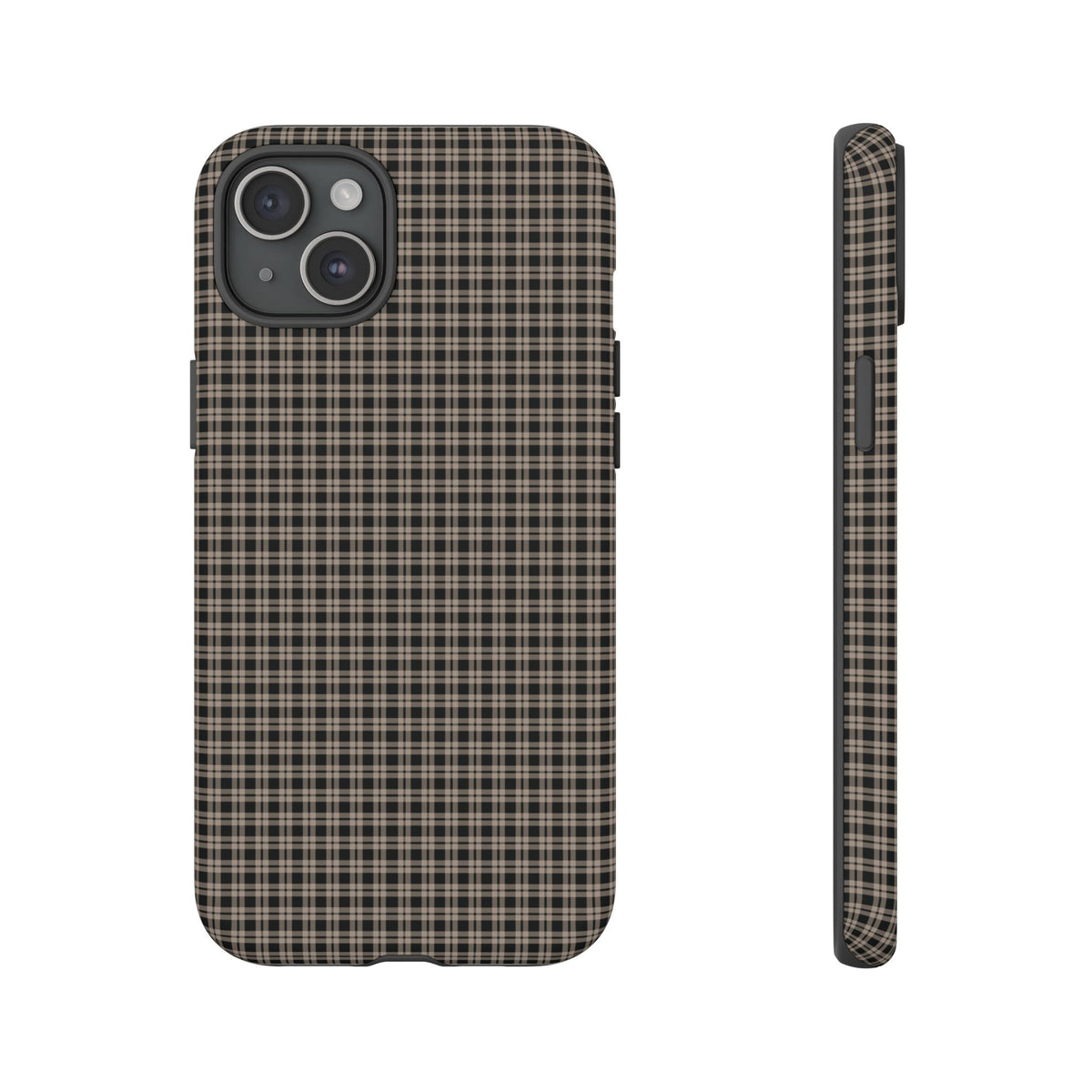 Boyfriend Flannel | Neutral Plaid iPhone Case