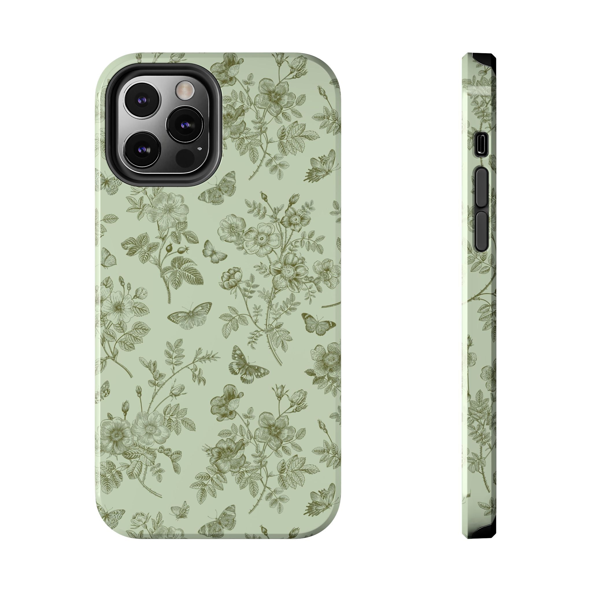 Sage Garden Green Floral iPhone Case